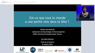 Midi MINATEC du vendredi 8 octobre 2021 - Est-ce que tout le monde a une petite voix dans la tête ?