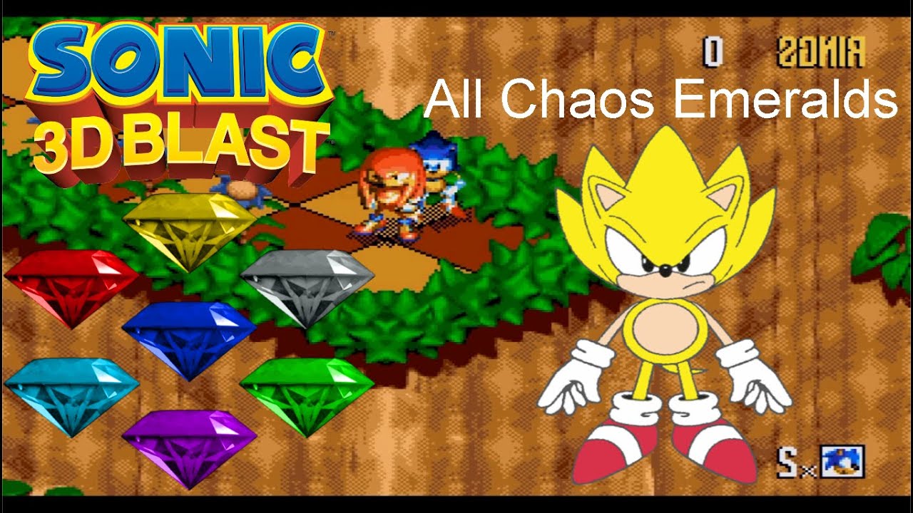 Super Sonic In Sonic 3D Blast (All Chaos Emerdals Locations) [HD 60FPS ...