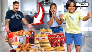 OUR SON DECIDES WHAT WE EAT FOR 24 HOURS CHALLENGE *BAD IDEA*
