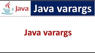 Java varargs | Java Tutorial