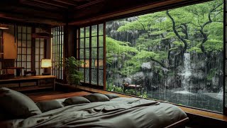 스트레스를 이겨내는 아늑한 침실의 빗소리 힐링 - 빨리 잠들게 하는 비, 깊은 잠 ASMR