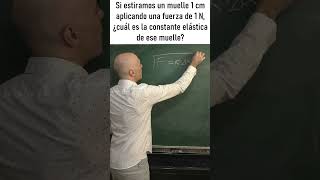 HALLA LA CONSTANTE ELÁSTICA DEL MUELLE O RESORTE. Ley de Hooke