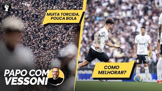 Corinthians não aproveita um homem a mais e empata | Margem de melhora existe!
