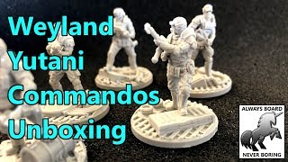 Unicast Weyland-Yutani Commandos Miniatures Unboxing \u0026 Review (AvP: The Hunt Begins)