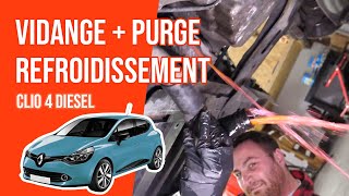 Vidanger et Purger le Circuit de Liquide de Refroidissement Clio 4 1.5 dCi 🚗