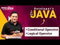 Logical Operators in Java | Conditional Operator | Java for Developers | #Java #Lec14 #Coding