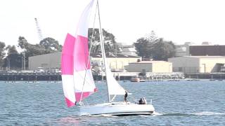 Beneteau First 30 Spinnaker Sailing in San Diego