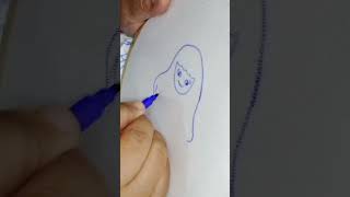 How to draw barbie doll #sketch #shorts #youtubeshorts