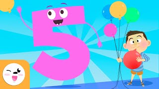 Number 5 - Learn to Count - Numbers from 1 to 10 - The Number 5 Song