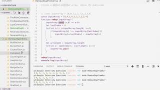 Remove Duplicates from a Sorted/Unsorted Array In JavaScript