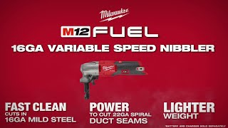 Milwaukee® M12 FUEL™ 16 Gauge Variable Speed Nibbler