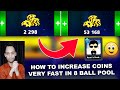 HOW TO INCREASE COINS THE FASTEST WAY IN 8 BALL POOL...👍🏻