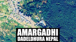 Amargadhi Dadeldhura अमरगढी डडेल्धुरा aerial view *virtual.