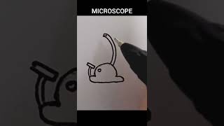 drawing microscope simple #drawing #howtodraw #simpledrawing #microscope