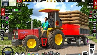 Real Tractor Game Farming Simulator - Off-road Tractor Farming, Harvester Uphill Tractor 4x4 Driving