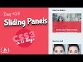 Sliding Panels: CSS Tutorial (Day 25 of CSS3 in 30 Days)