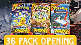 Pokémon Surging Sparks 36 Pack Opening