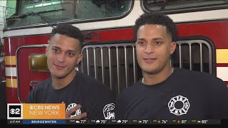 Twin brothers look to give back as FDNY firefighters