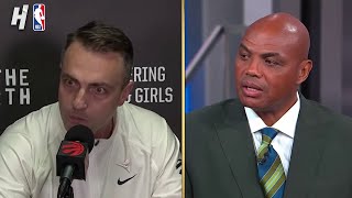 Inside the NBA reacts to Raptors Head Coach comments on officiating