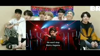 BTS reaction to Indian song Memu Aagamu