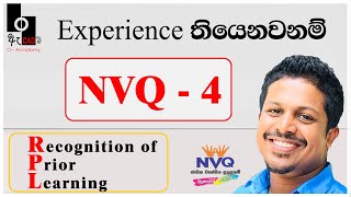 NVQ RPL / Recognition of Prior Learning Method / NVQ 3 / NVQ 4