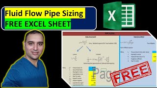 Fluid Flow Pipe Sizing Made Easy Free Excel Sheet Download