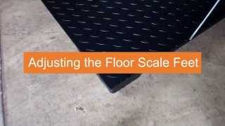 Floor Scales Online : Adjusting the Floor Scale Feet