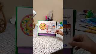 Handmade Table Calendar 🗓️ #handmadecalendar#shorts