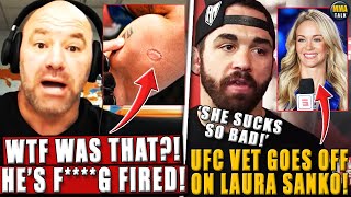 Dana White FIRES UFC fighter for BITING his opponent! UFC vet GOES OFF on Laura