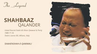 Nusrat Fateh Ali Khan - Sakhi Shahbaaz Qalandar [Live In Milano, Italy 1989]