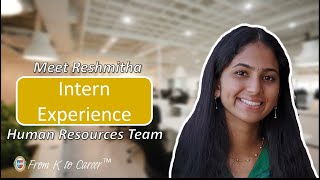 Intern Experience - Meet Reshmitha, Human Resources Team | NSTEM
