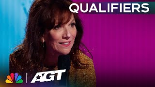 Maureen Langan's hilarious performance will leave you laughing! | Qualifiers | AGT 2023
