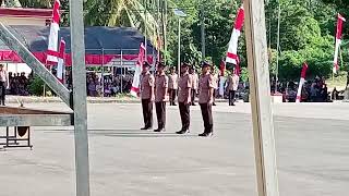 upacara penutupan pendidikan pembentukan Bintara polri,A,k 52 THN 2024.polda sul-bar.