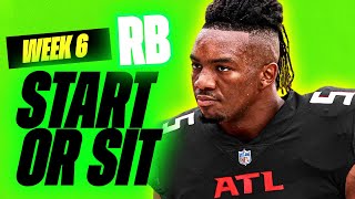 🔥 WEEK 6 RB MUST Start/Sit Analysis! 🚀 | 2024 Fantasy Football Advice