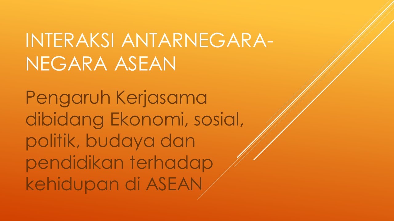 Pengaruh Kerjasama Bidang Ekonomi, Sosial, Politik Budaya Dan ...