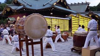 第72回 みたままつり 平成五色太鼓①（靖国神社境内：2018.7.13）