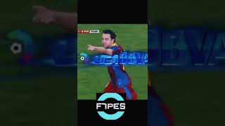 Xavi's most beautiful goal against Real Madrid🥶🐐#barcelona#football#ronaldom#messi#fifa#shorts#pes