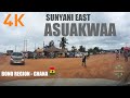 Asuakwaa Drive Tour in the Sunyani East Bono Region of Ghana 4K