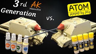 Ammo by Mig ATOM Colors vs. AK interactive 3rd Generation Colors acrylic