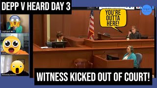 Witness KICKED OUT by Judge during testimony | Gina Deuters | Johnny Depp vs Amber Heard DAY 3