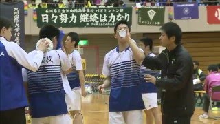 決勝 D1 小野寺/岡村(埼玉栄) vs 山澤/本田(富岡・ふたば)全国高校選抜バド2016 団体戦