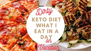 Keto Diet - What I Eat in a Day on a DIRTY LAZY KETO Vacation (How I Lost 140 Pounds) #KetoFastFood