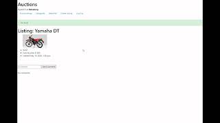 CS50’s Web Programming with Python and JavaScript; SQL, Models and Migrations - commerce