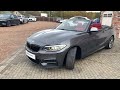 2016 66 bmw m240i convertible in mineral grey metallic with contrasting korall red dakota leather