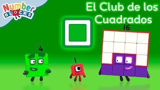 Club Cuadrado 🟩 | Dibujos animados de matemáticas para niños  - 123 | Numberbloc
