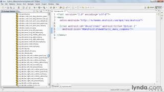 Android Training Menus and Dialogs: options