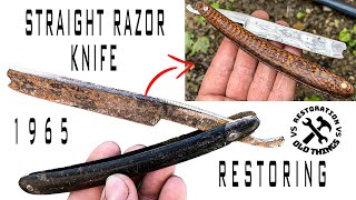 Rusty Old Straight Razor-Restoration From 1965   #restoration #razor #old #rusty