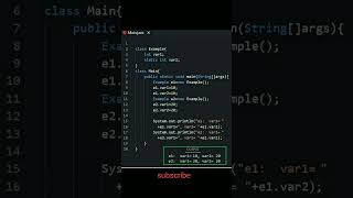 instance variable vs static variable #java #code #shorts #developers #codewithmani #programming