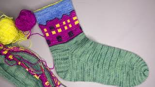 Verkreuzen bei Fair Isle-Stricken in der Runde