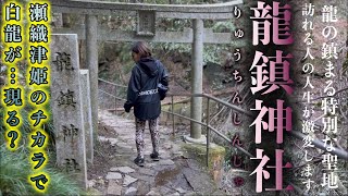 【龍鎮神社】龍神三社巡りラストに…瀬織津姫が白龍となって姿を現してくれました。怒涛のシンクロニシティ連発が止まりません。